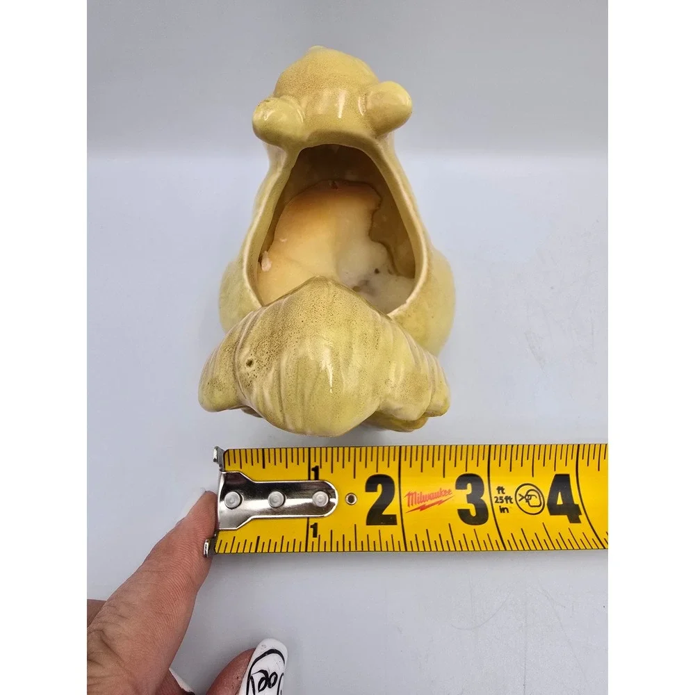 Squirrel‎ Candle Holder Set Unisex OS Yellow Good Ceramic Woodland Retro MCM